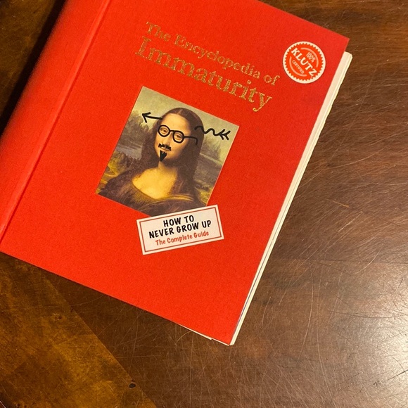 Klutz Red Encyclopedia of Immaturity Coffee Table Book - Picture 2 of 7